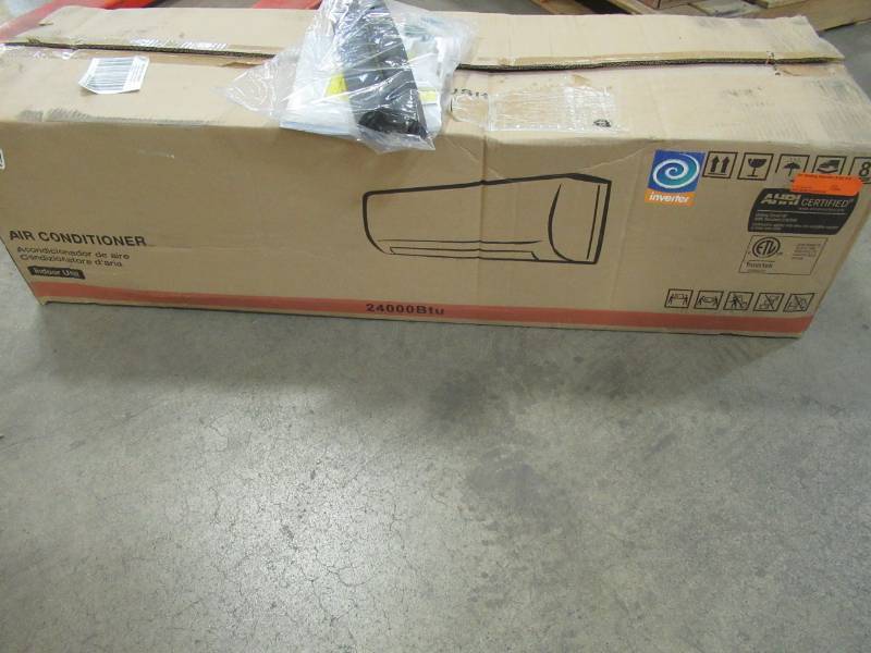 lot 206 image: Indoor Air Conditioning Unit Only From Ramsond 24K BTU 2 Ton Ductless Mini Split. With Remote.