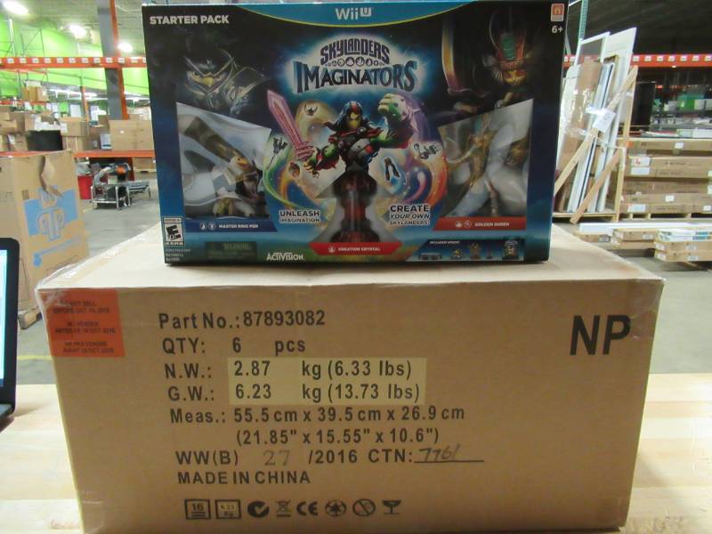 lot 66 image: 1 Unopened Case of Six ActiVision Skylanders Imaginators Collectors Starter Packs Nintendo Wii U, Model WUP-P-BL6E