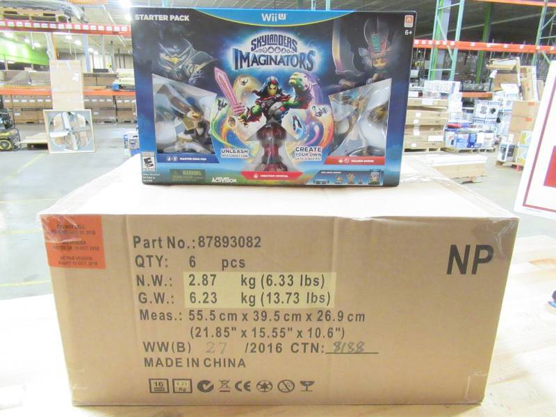 lot 69 image: 1 Unopened Case of Six ActiVision Skylanders Imaginators Collectors Starter Packs Nintendo Wii U, Model WUP-P-BL6E