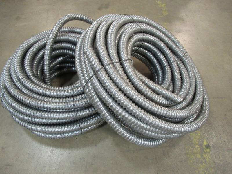 lot 50 image: 2 Pies of AFC Cable Systems 34 x 100 ft. Flexible Aluminum Conduit, 5603-30-AFC