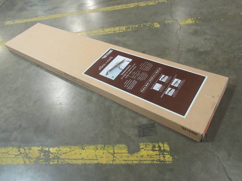 lot 85 image: allen  roth 72-in W x 16-in D Antique Gray Wood Closet Shelf Kit WSWS-VSK1672-1G - New in Box