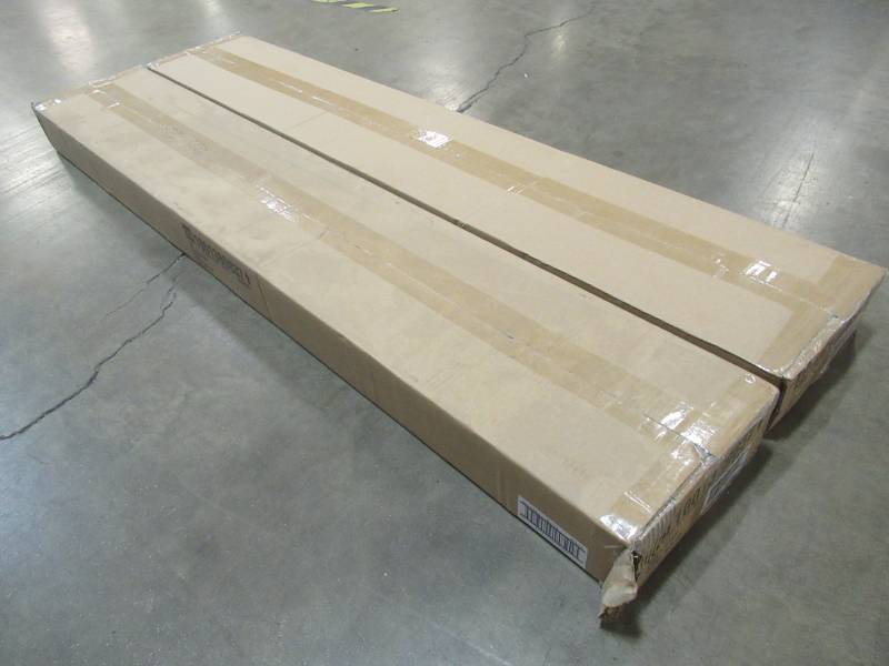 lot 105 image: 2 Cases (4 BlindsCase) White 1 in. Light Filtering Vinyl Blind - 52 in. W x 64 in. L - New in Box