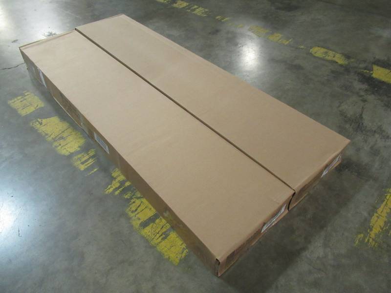 lot 129 image: 2 Cases (2 BlindsCase) of Home Decorators Collection White 2-12 in. Premium Faux Wood Blind - 47 in. W x 48 in. L
