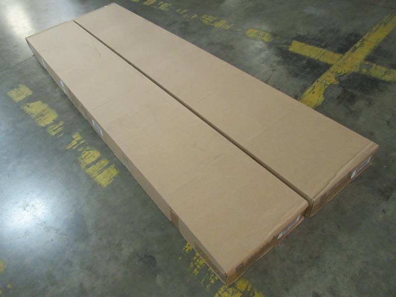 lot 135 image: 2 Cases (2 BlindsCase) of Home Decorators Collection White 2-12 in. Premium Faux Wood Blind - 72 in. W x 64 in. L