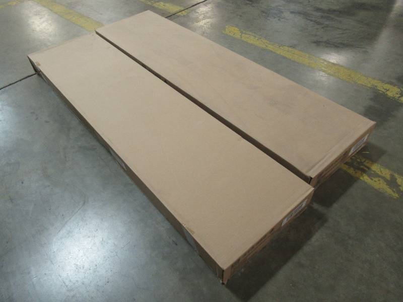 lot 137 image: 2 Cases (2 BlindsCase) of Home Decorators Collection Maple 2-12 in. Premium Faux Wood Blind - 47 in. W x 64 in. L