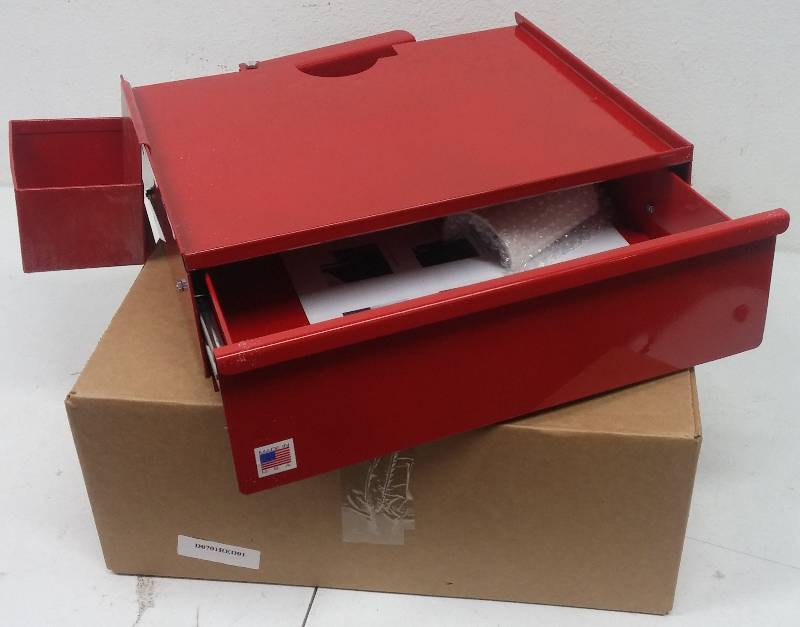 lot 39 image: New PressBox Drill Press Tool Storage System - Red