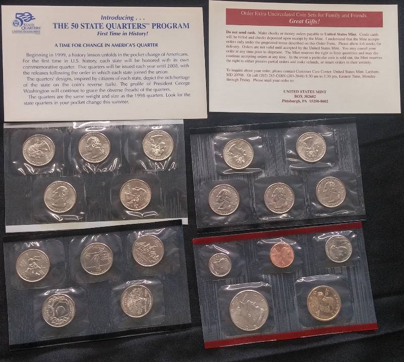 lot 93 image: US Mint Uncerculated Coins Set