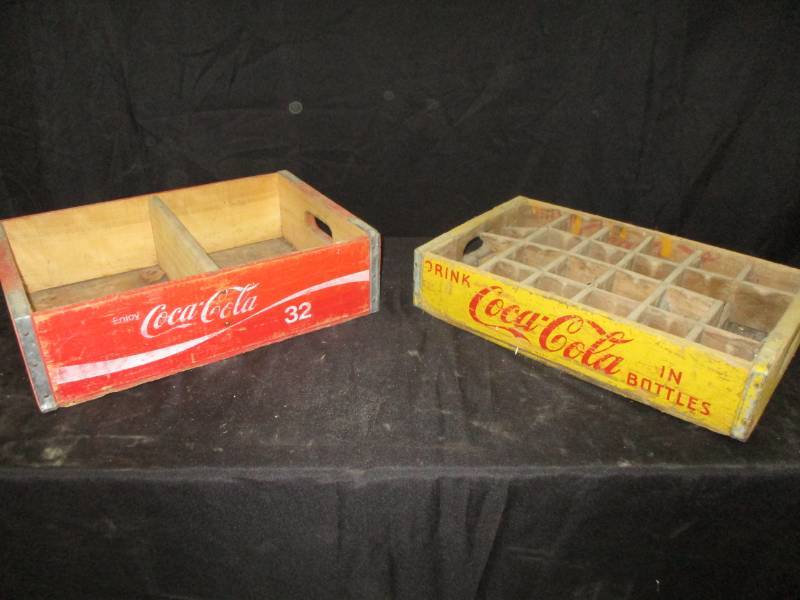 lot 23 image: Coca Cola Crates Wood