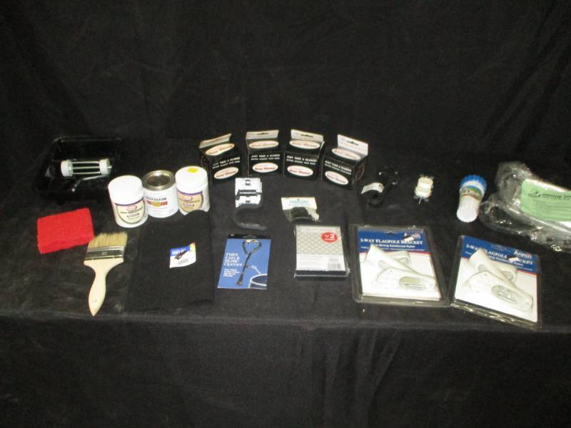 lot 44 image: Paint, Flag Holders and more