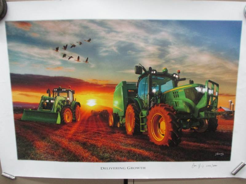 lot 87 image: John Deere Delivering Growth no. 11936000 Signed by Zornig