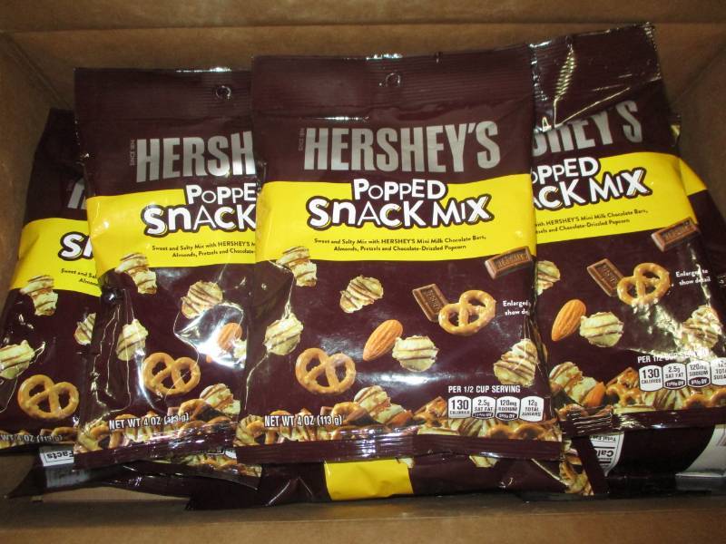 lot 201 image: 13 big bags of herseys snack mixes