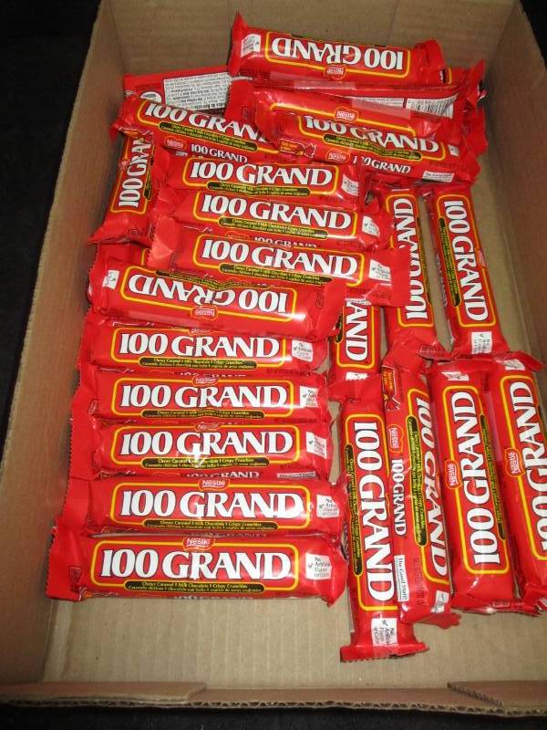 lot 209 image: 33-100 grand cany bars
