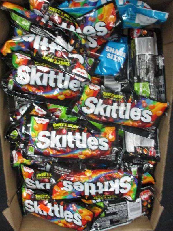 lot 216 image: 32 bags of skittles