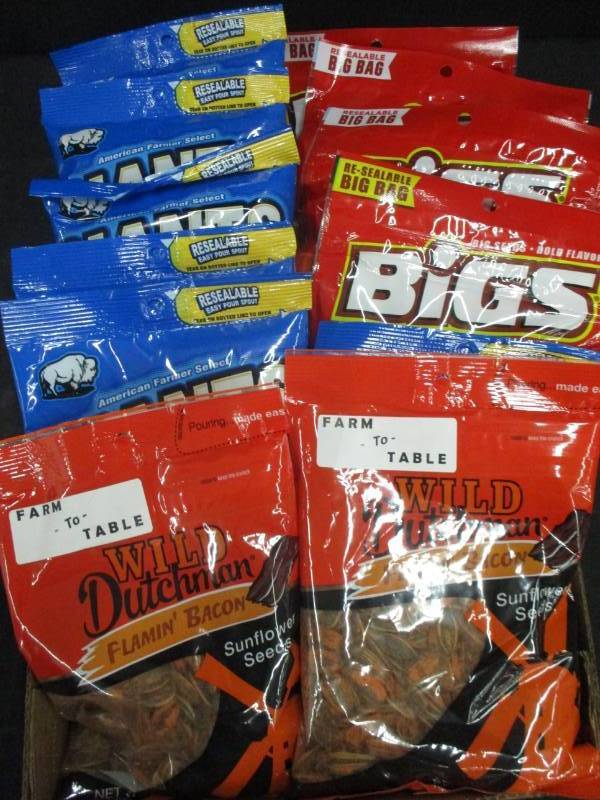 lot 222 image: 12 bags of sunflower seeds