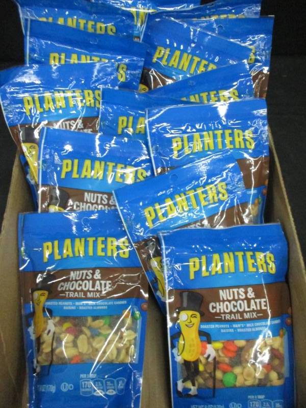 lot 245 image: 14 packs of planters trail mix