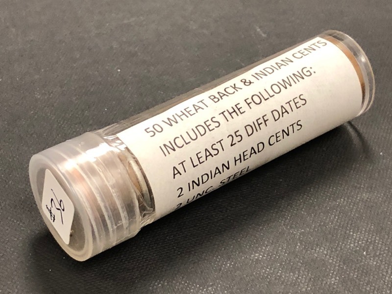 (1) Roll Of Wheat Back & Indian Head Cents