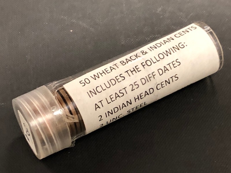 (1) Roll Of Wheat Back & Indian Head Cents
