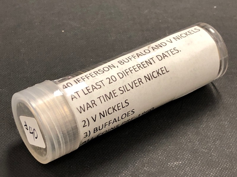 (1) Roll Of Jefferson  Buffalo  V-Nickels