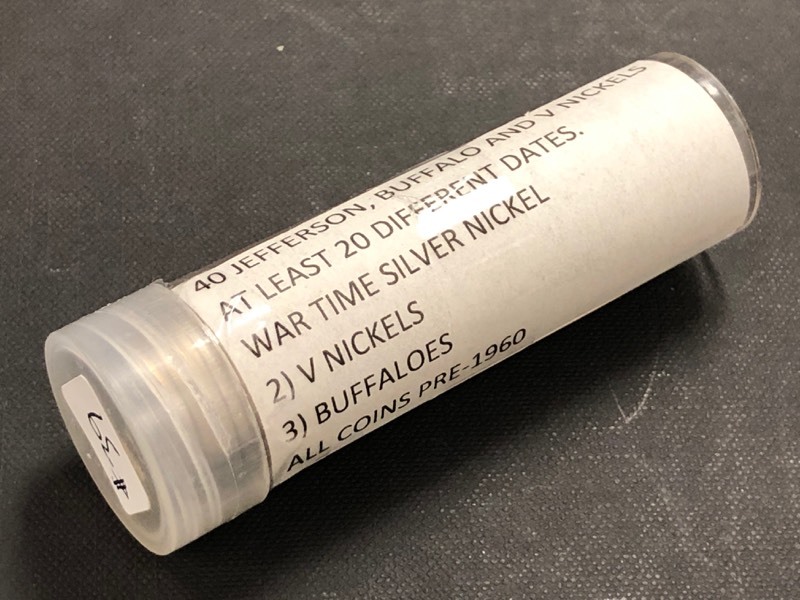 (1) Roll Of Jefferson  Buffalo  V-Nickels