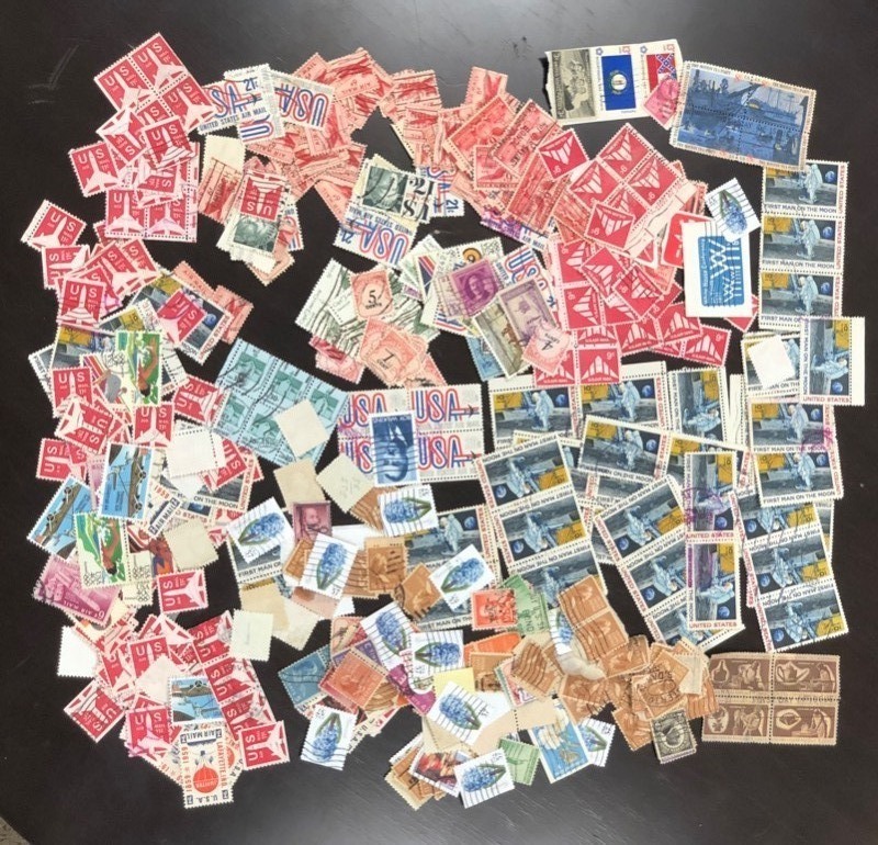 (4) Bags Of Assorted U.S. Stamps