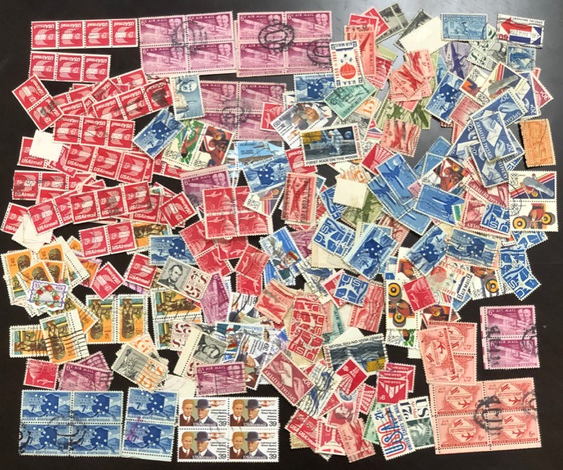 (4) Bags Of Assorted U.S. Stamps