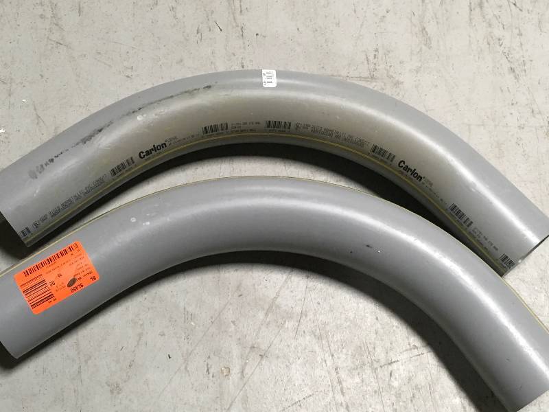 3 in. 90-Degree Plain-End Elbow in very good condition
