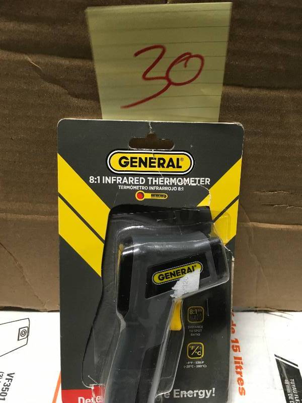 lot 30 image: General Tools Mini Infrared Thermometer in good condition