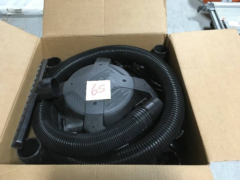 lot 65 image: RIDGID 16 Gal. 6.5 HP NXT Wet Dry Vac with Detachable Blower USED in good condition
