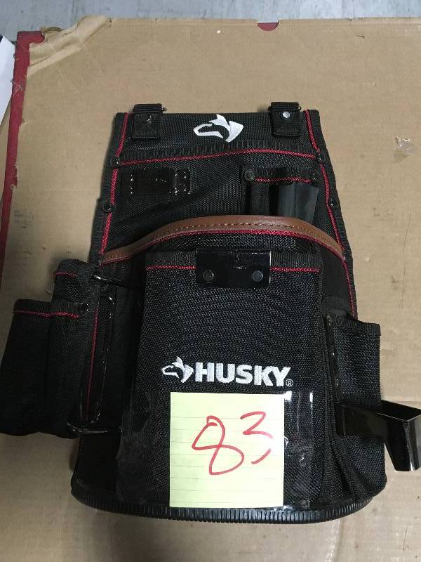 lot 83 image: HUSKY TOOL BELT BLK in good condition