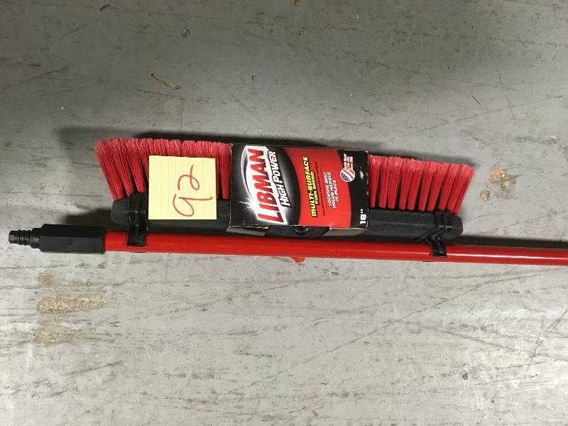 lot 92 image: Libman 18 in. Multi-Surface Push Broom in good condition