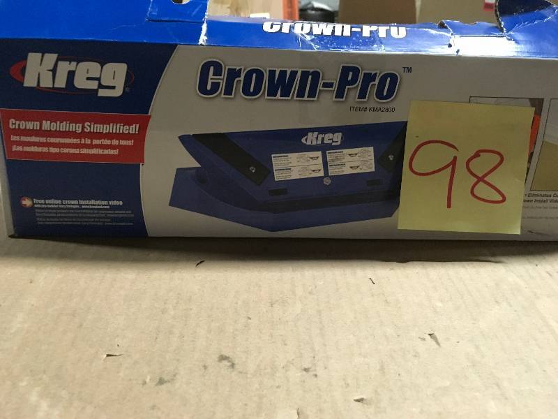 lot 98 image: Kreg Crown Pro Molding Tool in good condition