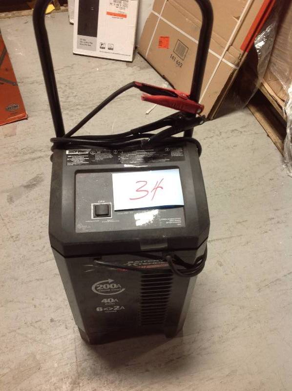 lot 34 image: Schumacher Battery Extender 12-Volt, 200 Amp Engine Start, 40 Amp Charger, 2 Amp Maintainer in good condition