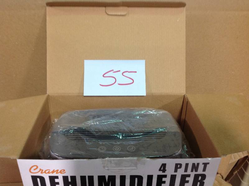 lot 55 image: Crane Ee-1000 Portable Dehumidifier - White not used