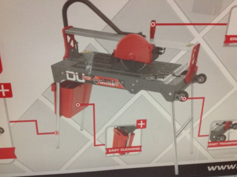 lot 109 image: Rubi 8 in. 120-Volt Tile Saw DU EVO 26 in. in good conditions