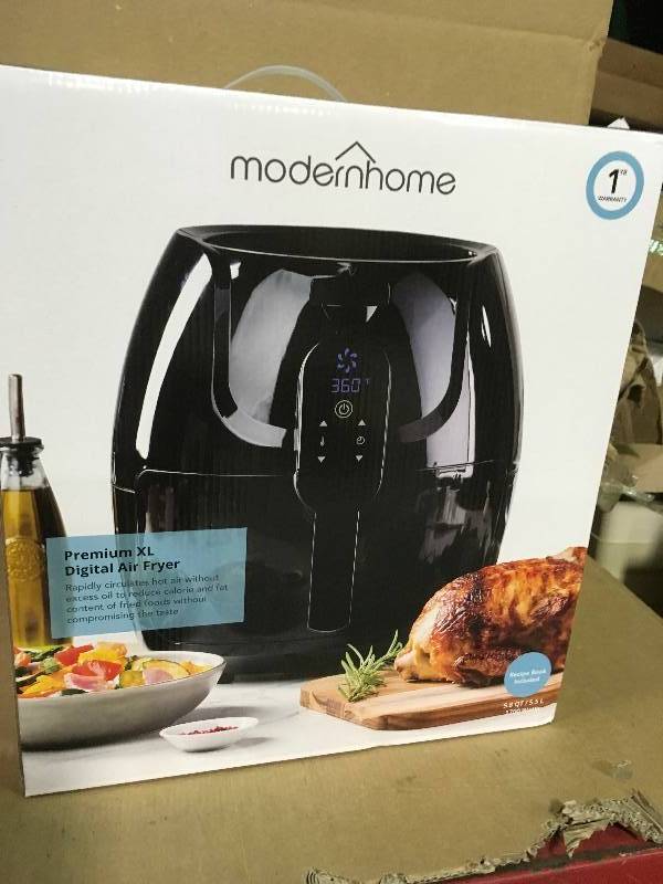modernhome Premium Digital Air Fryer (5.8 Qt.1700-Watt)  in good condition