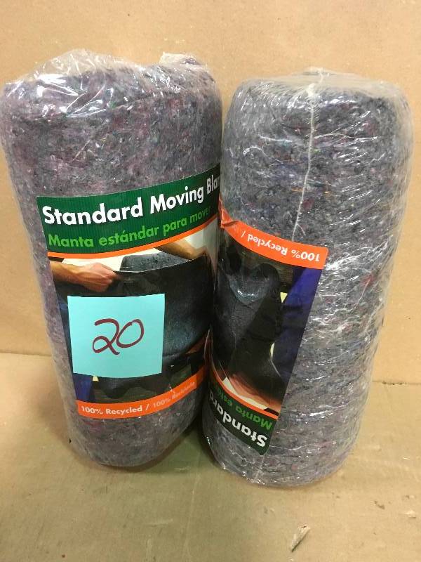 Pratt Retail Specialties 72 in. W x 54 in. L Standard Moving Blanke QTY 2  in good condition