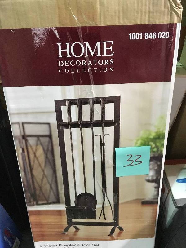 Home Decorators Collection Kempston Park 5-Piece Fireplace Tool Set -  in good condition
