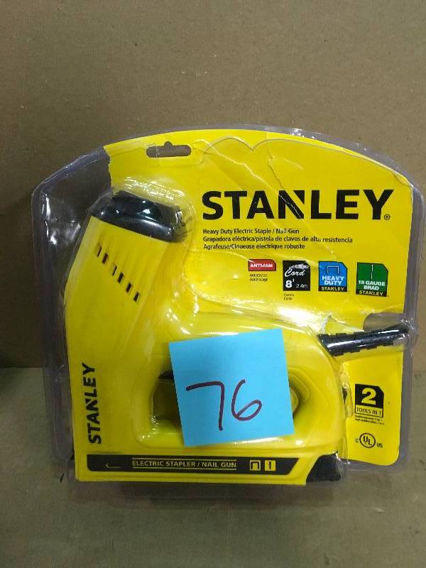 Stanley 2-in-1 Electric Stapler and Strip Brad Nailer  in good condition