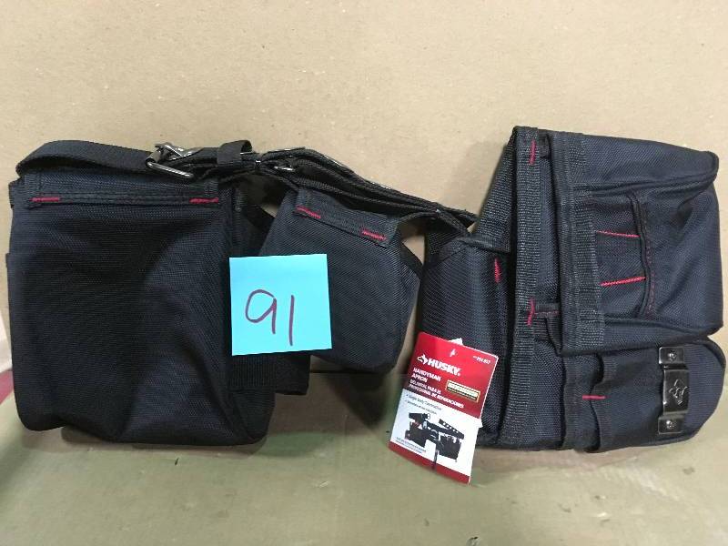 Husky 12-Pocket Fabric Handyman Tool Rig  in good condition