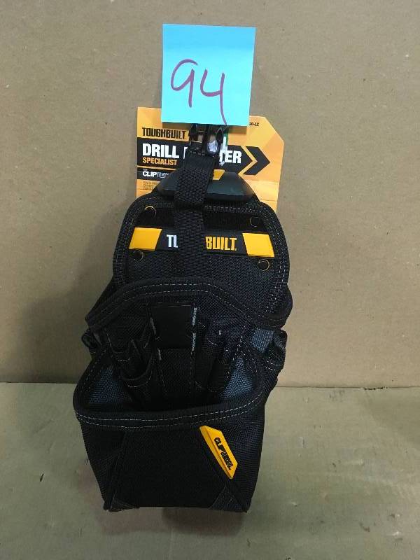 TOUGHBUILT 15-Pocket Specialist Drill Holster in Black  in good condition