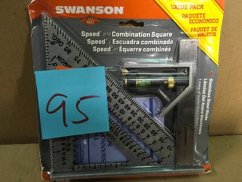 Swanson Speed Square and Combination Square Bundle  in good condition