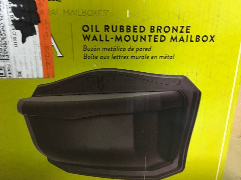 Architectural Mailboxes Villa Antique Bronze Wall Mount Mailbox  in good condition