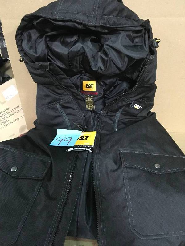 Caterpillar Aspen Mens X-Large Black Polyester Water Resistant Insulated Jacket not used