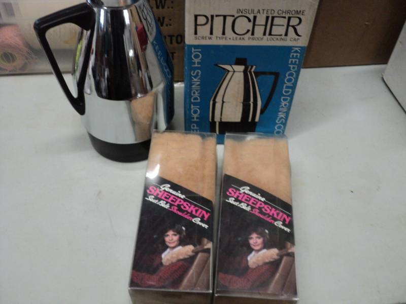 lot 26 image: Insulated Chrome Pitcher and 2 Shee...