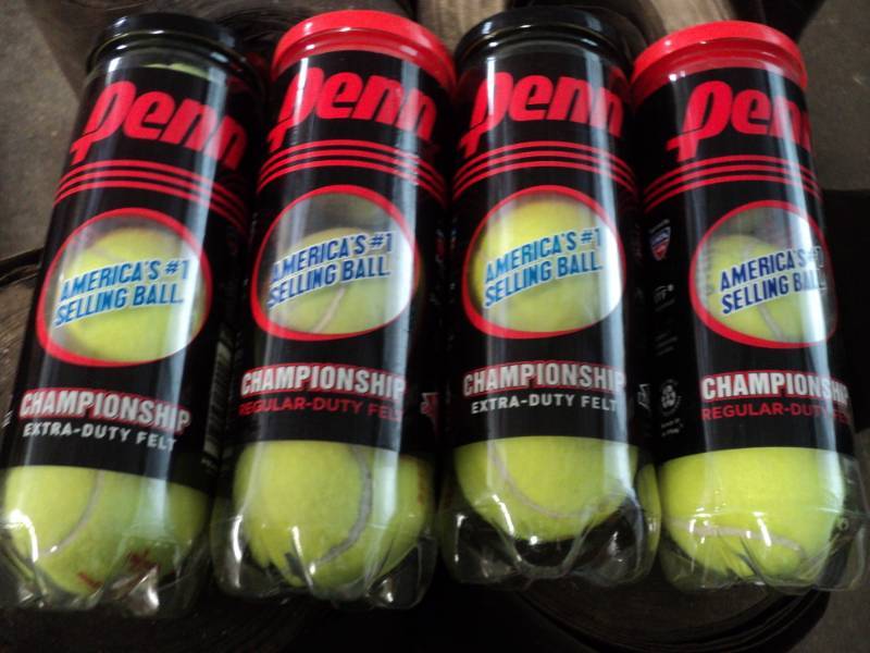 lot 30 image: Tennis Balls and Chicago Bulls Helm...
