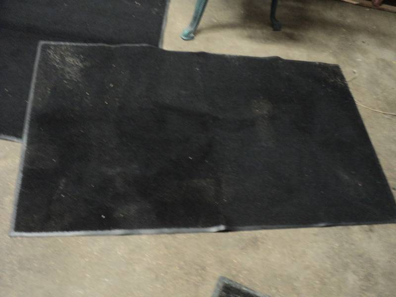 lot 169 image: Rubber Backed Rugs 34 x 55 and 43 x...