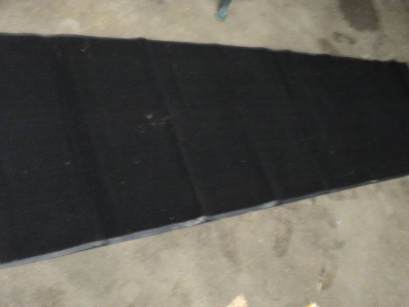 lot 172 image: 1 Rubber Backed Rugs 34 x 118...
