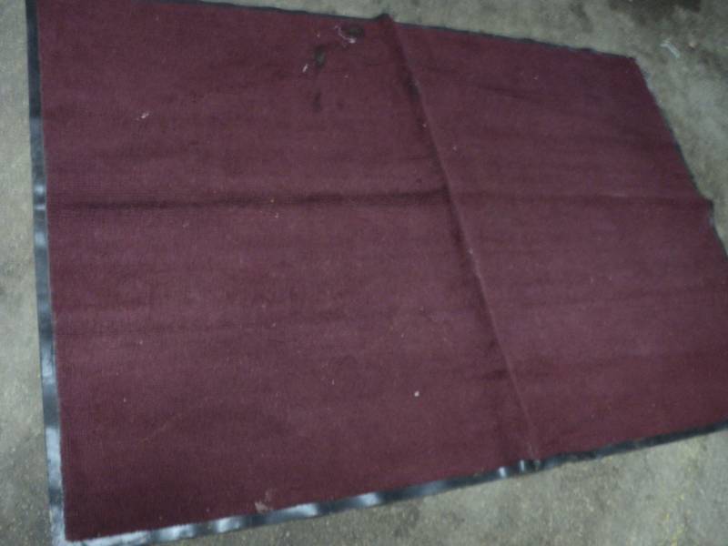 lot 176 image: 1 Rubber Backed Rug 48 x 68 slight...