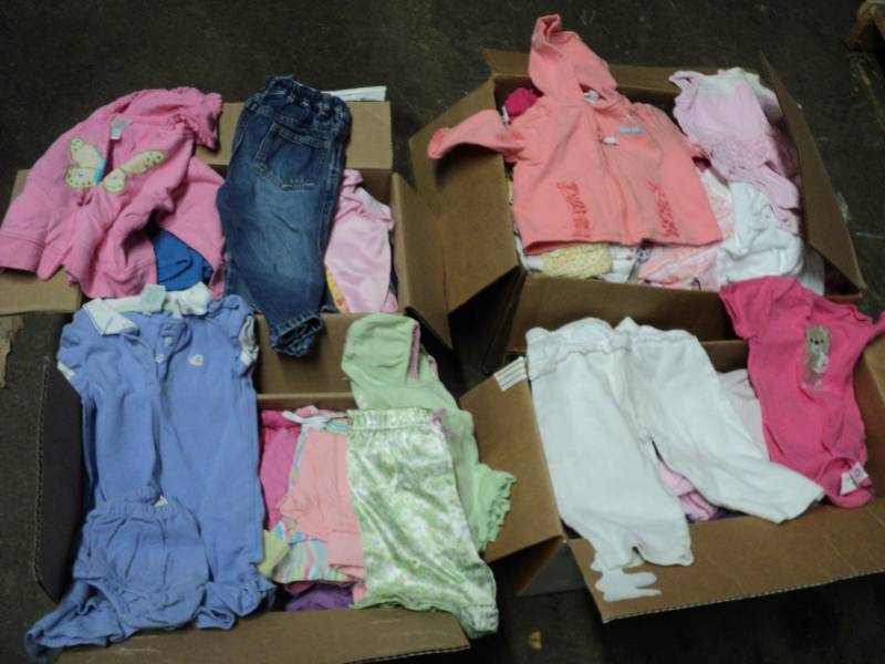 lot 181 image: 4 Boxes Little Girls Clothing- vari...