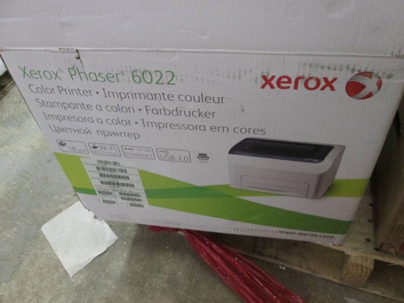 lot 28 image: Xerox Phaser 6022NI Wireless Color...